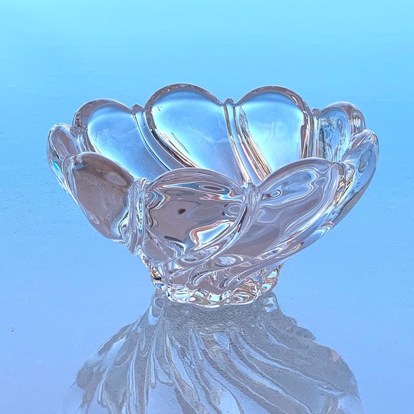 Mikasa Germany Peppermint Clear Small Crystal Candy Dish / Nut Bowl - Picture 3 of 6